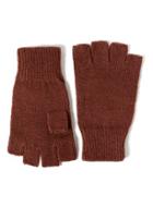 Topman Mens Treacle Brown Fingerless Gloves