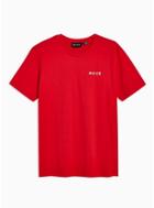 Nicce Mens Nicce Red Chest Logo T-shirt