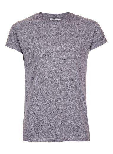 Topman Mens Purple Lilac Salt And Pepper Muscle Fit Roller T-shirt