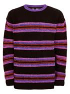 Topman Mens Black 90s Stripe Sweater
