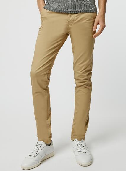 Topman Mens Yellow Mustard Stretch Skinny Chino