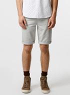 Topman Mens Mid Grey Grey Longer Length Chino Shorts