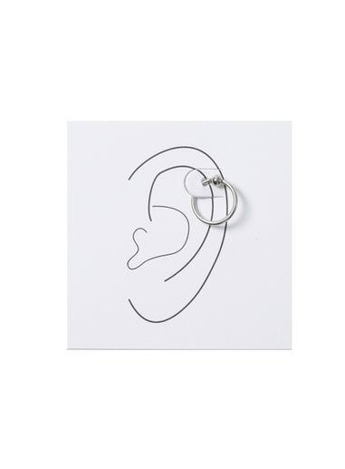 Topman Mens Silver Look Upper Ear Hoop Earring*