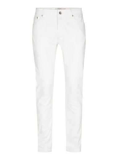 Topman Mens Cream Off White Stretch Slim Jeans
