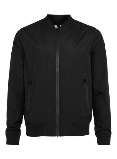 Topman Mens Black Lightwieght Bomber Jacket