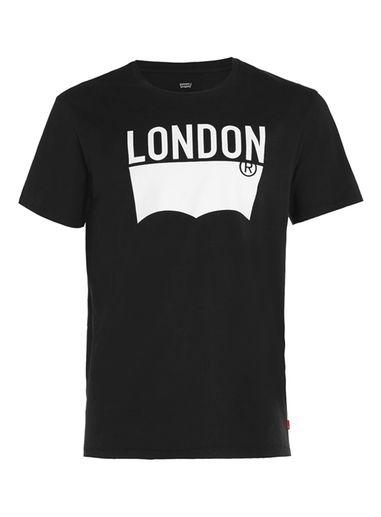 Topman Mens Levi's Black London Logo T-shirt*