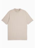 Topman Mens Stone Turtle Neck T-shirt