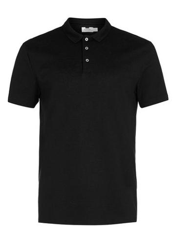 Topman Mens Black Polo Neck T-shirt