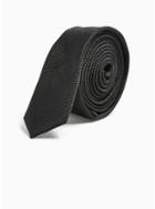Topman Mens Black Textured Tie