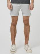 Topman Mens Grey Stretch Skinny Chino Shorts