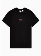 Levi's Mens Levi's Black Oversized Tab Logo T-shirt