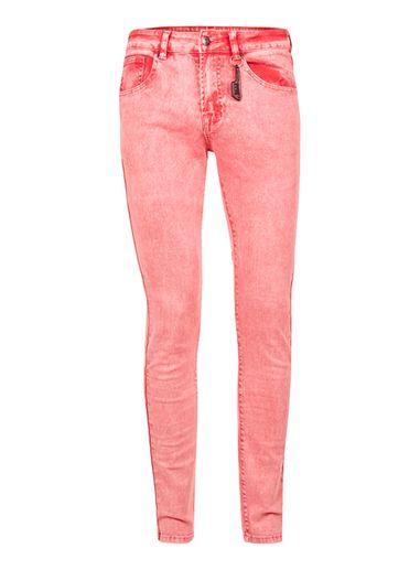 Topman Mens Always Rare Acid Wash Pink Super Skinny Jeans