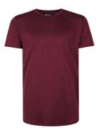 Topman Mens Red Nicce Burgundy Logo Stretch T-shirt