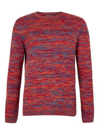 Topman Red Random Mix Knit Sweater