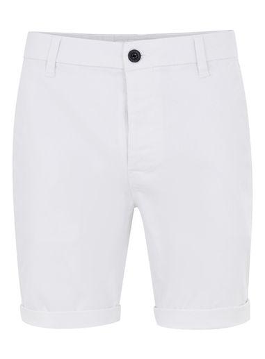 Topman Mens White Stretch Slim Chino Shorts