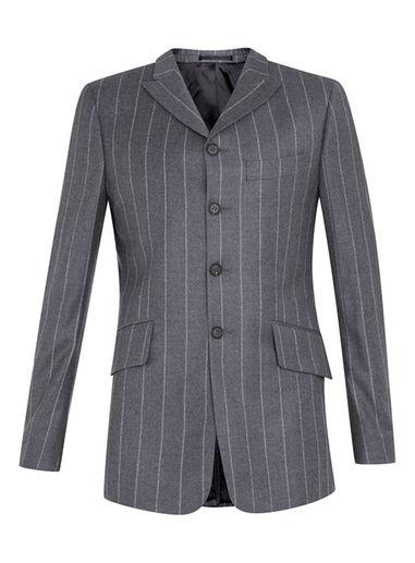 Topman Mens Topman Design Blue Pinstripe Single Breasted Jacket