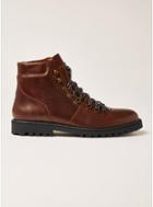 Topman Mens Selected Homme Isaac Brown Leather Hiking Boots