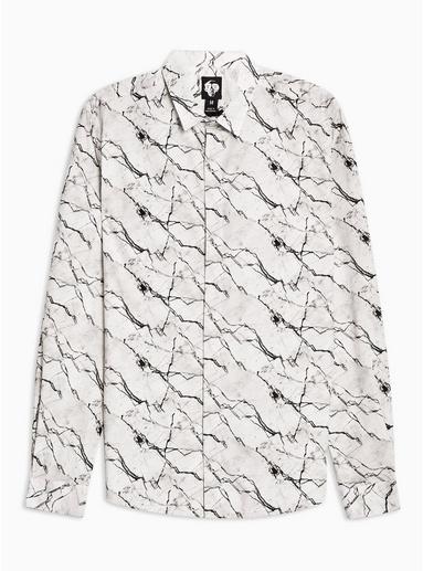 Topman Mens White Twisted Tailor 'heroes' Shirt