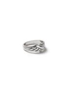 Topman Mens Silver Look Plait Band Ring*