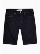 Topman Mens Navy Raw Hem Skinny Shorts