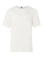 Topman Mens Cream Off White Oversized Knitted T-shirt