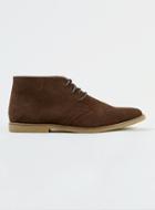 Topman Mens Chocolate Brown Trigger Suedette Lace Up Chukka Boots