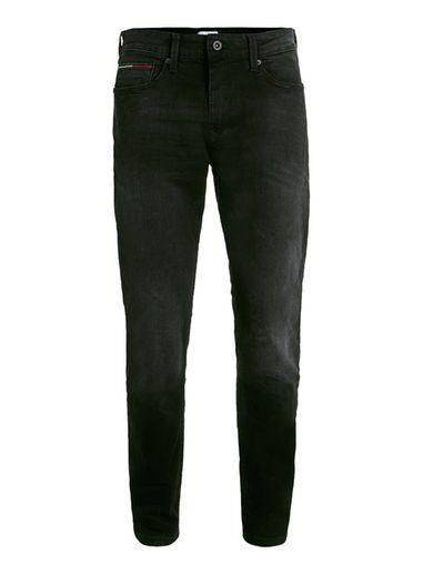Topman Mens Hilfiger Denim Denim Black Slim Jeans