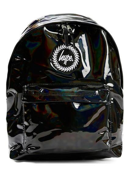 Topman Mens Hype Metallic Black Backpack*