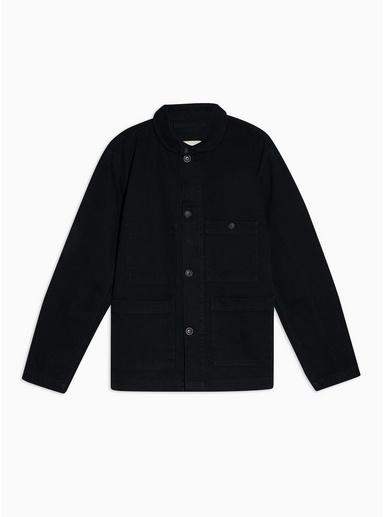 Selected Homme Mens Selected Homme Navy Charles Organic Cotton Worker Jacket