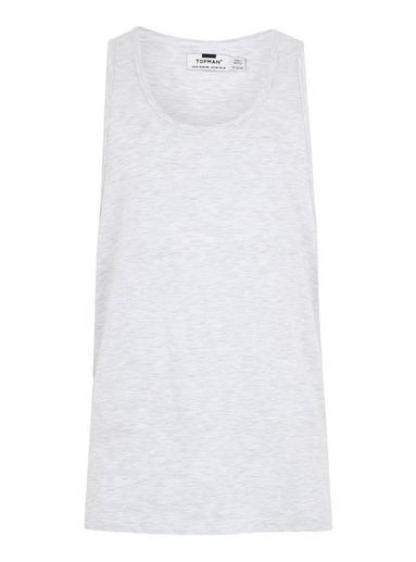 Topman Mens Grey Frost Slim Vest