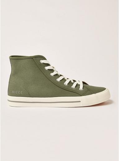 Topman Mens Nicce Khaki Canvas Phoenix Hi Boots