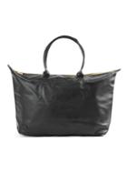 Topman Mens Black Mi-pac Leather Look Weekender Bag*