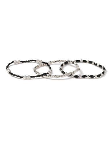 Topman Mens Black Cube Bracelet*