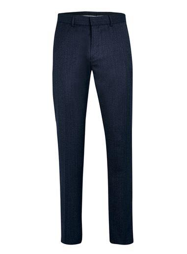 Topman Mens Blue Navy Textured Slim Fit Suit Pants