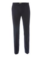 Topman Mens Blue Noose & Monkey Navy Stripe Wool Rich Suit Pants