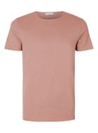 Topman Mens Selected Homme Pink T-shirt