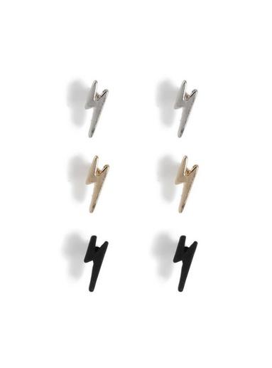 Topman Mens Multi Bolt Earring Pack*