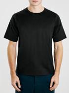 Topman Mens Lux P8 Black Fused Hem T-shirt