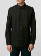 Topman Mens Selected Homme Black Fallon Shirt