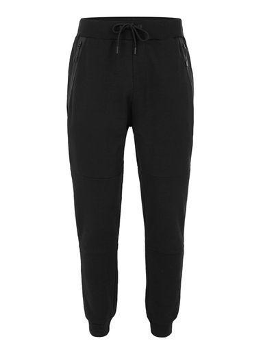 Topman Mens Black Tech Skinny Joggers