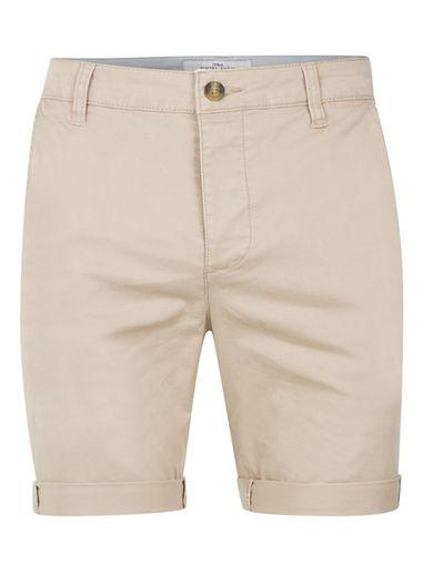 Topman Mens Stone Stretch Skinny Fit Chino Shorts