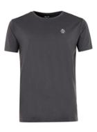 Topman Mens Blue Jog On Dark Grey Organic Cotton T-shirt*