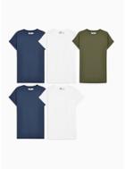 Topman Mens Multi Assorted Colour Roller T-shirt 5 Pack*