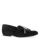 Topman Mens Black Capon Suede Loafers