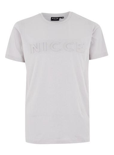 Topman Mens Nicce White Embossed T-shirt