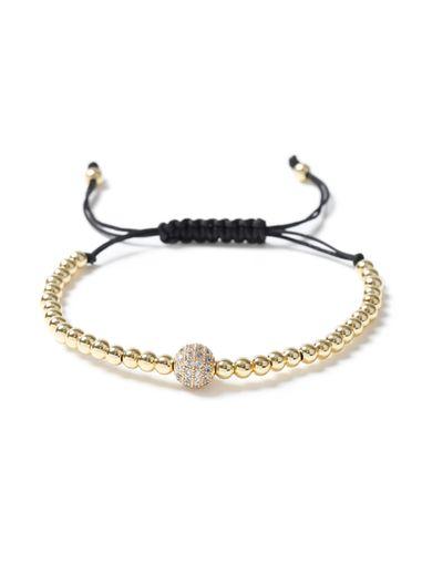 Topman Mens Gold Beaded Bracelet*