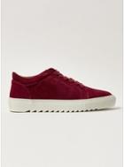 Topman Mens Red Burgundy Suede Upper Astro Lace Trainers