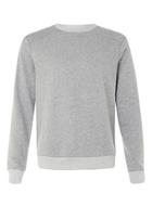Topman Mens Grey Textured Classic Fit Sweatshirt