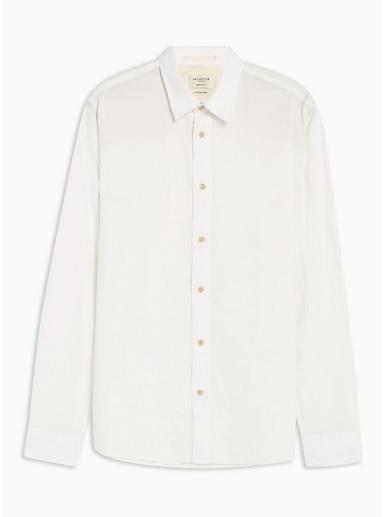 Selected Homme Mens Selected Homme White Plain Shirt
