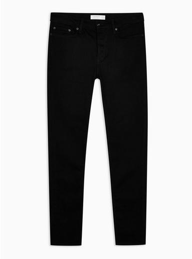 Topman Mens Stay Black Stretch Skinny Jeans